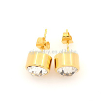 New fashion stainless steel gold stud earring base for women